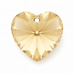 Colgante de cristal en forma de corazon 18,0 x 17,5 mm - 6202 MM 18,0 x 17,5 CRYSTAL GS