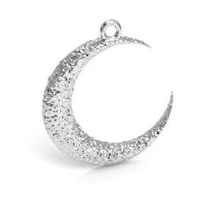 Luna colgante, plata 925, CON 1 E-PENDANT 660 18x22 mm