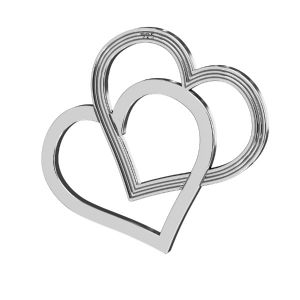 Corazón colgante ,plata 925, LK-2190 - 05 18x21 mm