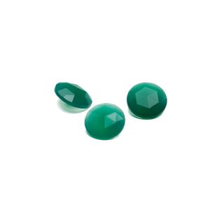 Jadeíta verde ROSECUT / RIVOLI 10 MM GAVBARI, piedra semipreciosa 