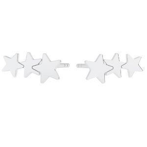 Estrellas aretes*plata 925*KLS LKM-2984 - 0,50 5,2x10,3 mm