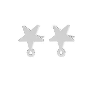 Estrella aretes, plata 925, KLS LKM-2612 - 0,50 9x10,3 mm