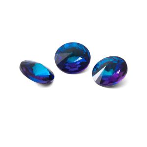 Redondo cristal 10mm, RIVOLI 10 MM GAVBARI SHIMMER BLUE