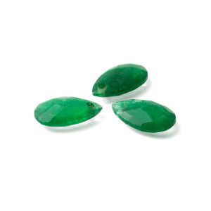 Jade verde oscuro ALMENDRA 16 MM GAVBARI, piedra semipreciosa 