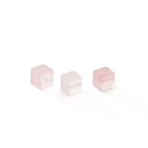 Jade rosa claro CUBO 20 MM GAVBARI, piedra semipreciosa 