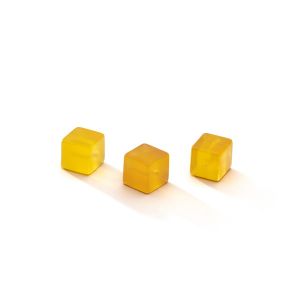 Onix amarillo CUBO 20 MM GAVBARI, piedra semipreciosa 