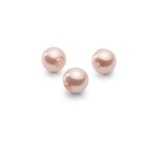Redondo perlas naturales rosas 6 mm 2H, GAVBARI PEARLS
