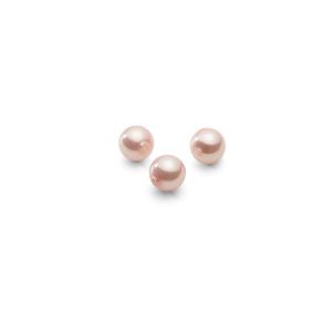 Redondo perlas naturales rosas 4 mm 1H, GAVBARI PEARLS