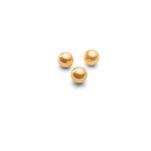Redondo perlas naturales dorados 4 mm 2H, GAVBARI PEARLS