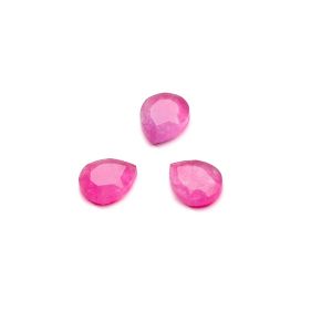 Gota, espalda plana, 5x6 mm jadeite neon pink, GAVBARI
