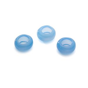 DONUT onix azul 5x10 mm GAVBARI, piedra semipreciosa 