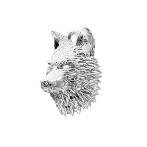 Lobo colgante, plata 925, ODL-00942 13,5x18,8 mm