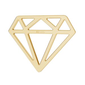 Diamante colgante*oro 585*LKZ14K-50116 - 0,30 12,8x15,5 mm