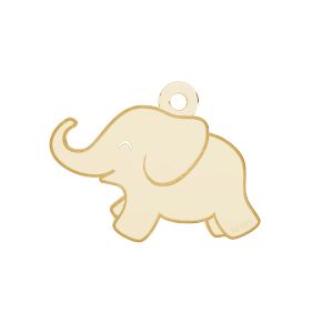 Elefante colgante*oro 585*LKZ14K-50137 - 0,30 14,5x20 mm
