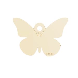 Mariposa colgante*oro 585*LKZ14K-50113- 0,30 9,3x13,9 mm