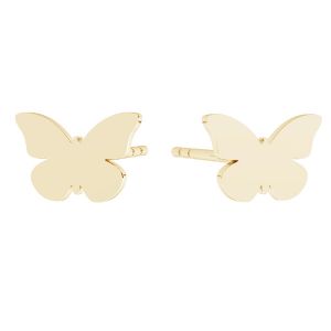 Mariposa aretes, oro 585 14K, KLS LKZ14K-50114 5,4x8 mm - 0,30 mm