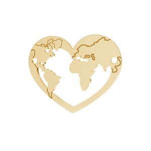 Corazón colgante*oro 585*LKZ14K-50125 - 0,30 16x20 mm