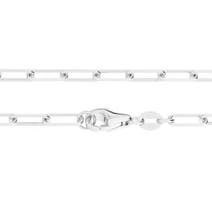 Cadena de ancla, corte de diamante*plata 925*LRW 090 D 45 cm