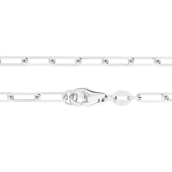 Cadena de ancla, corte de diamante*plata 925*LRW 090 D 45 cm