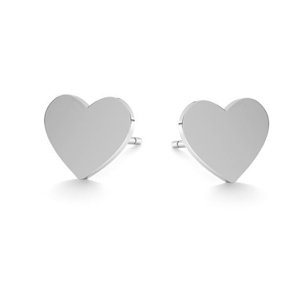 Corazón aretes*plata 925*KLS LKM-3091 - 0,50 7,7x9 mm