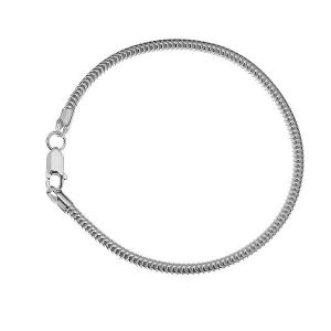 Pulsera, perlas base, plata 925, CST 3,0 20 cm