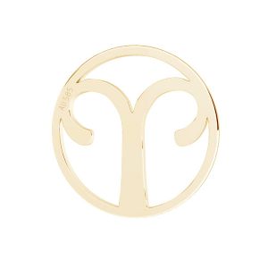 Colgante aries zodíaco, oro 14K, LKZ14K-50179 - 0,30 12x12 mm