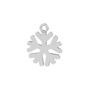 Copo de nieve colgante plata 925, LKM-3237 - 0,50 10x12,5 mm