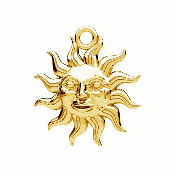 El sol colgante, plata 925, ODL-01111 17x18,7 mm