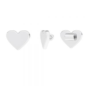 Corazón colgante*plata 925*LKM-3252 - 0,50 4,7x5 mm