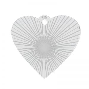 Corazón colgante ,plata 925, LKM-3251 - 0,50 13x15 mm