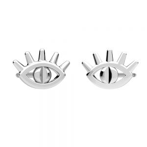 Ojo del profeta aretes, plata 925, KLS ODL-01217 6,9x10,3 mm