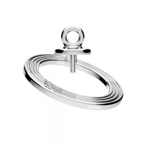 Planeta Saturno colgante - engaste para piedras*plata 925*OWS-0256 8,4x16,2 mm