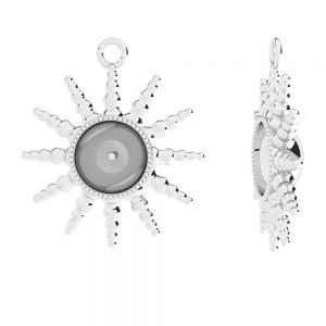 Sol colgante - engaste para piedras*plata 925*ODL-01225 21x24 mm