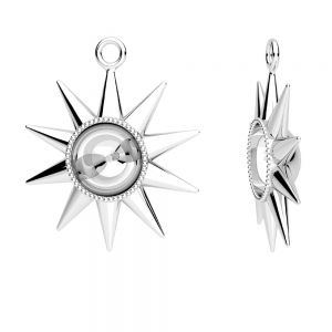 Sol colgante - engaste para piedras*plata 925*ODL-01226 20x24 mm