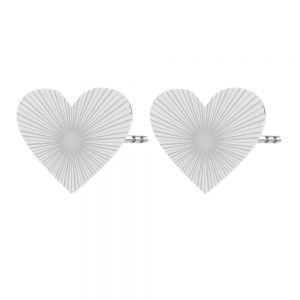 Corazón aretes*plata 925*KLS LKM-3325 - 0,50 13x15 mm