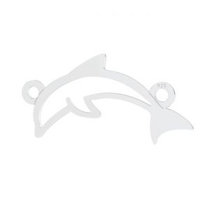 Delfín colgante, plata 925*LKM-2193 - 05 11,1x22,1 mm