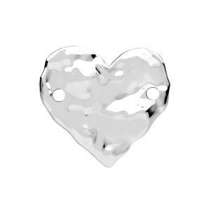 Corazón colgante, plata 925, LKM-3340 - 0,50 16,8x18,9 mm