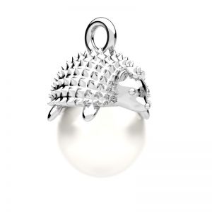 Colgante erizo con perla Gavbari*plata 925*ODL-01290 ver. 2 7,5x7,5 mm