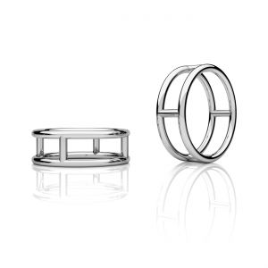 Redondo anillo, plata 925, RING OWS-00474 6,6x19,4 mm R-11