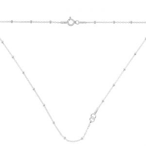 Cadena para collar, plata 925, A 030 PL 2,0 CHAIN 76 45 cm