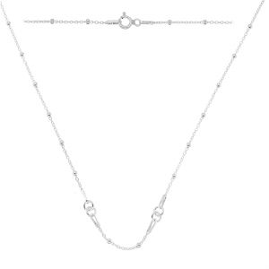 Cadena para collar, plata 925, A 030 PL 2,0 CHAIN 77 45 cm