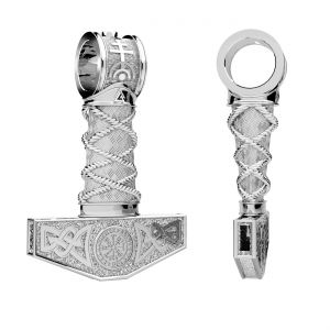 Martillo de Thor - Mjolnir colgante*plata 925*OWS-00607 20,9x31 mm