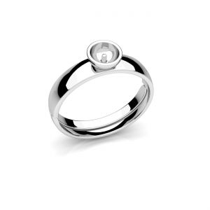 Anillo tamaño universal - engaste de perlas*plata 925*U-RING ODL-01306 3,2x16 mm