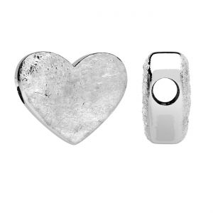 Corazón bead colgante, plata 925, BDS OWS-00535 10,3x12,4 mm