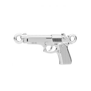 Colgante - pistola grande Beretta*plata AG 925*CON 2 ODL-01446 12,2x25,3 mm