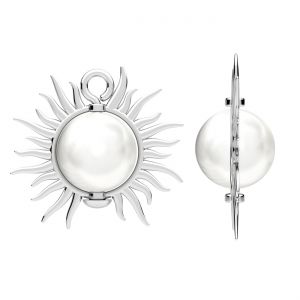 Colgante sol - perla blanca*plata AG 925*ODL-01468 17,6x18 mm ver.2