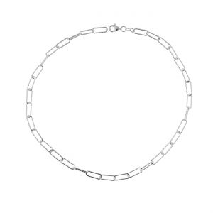 Cadena de ancla, corte de diamante*plata 925*LRW 110 D1 45 cm