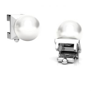 Colgante reemplazable - perla blanca*plata AG 925*OWS-00583 5,2x5,2 mm ver.2