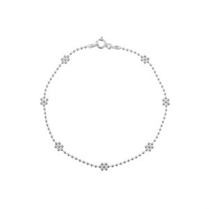 Cadena de bolas con cierre*plata AG 925*CPLK 3,9 (1,8 cm) 18 cm