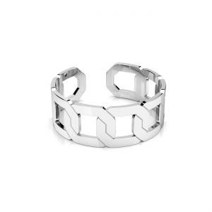 Anillo universal de chapa ancha*plata AG 925*U-RING LKM-3440 - 0,8x7